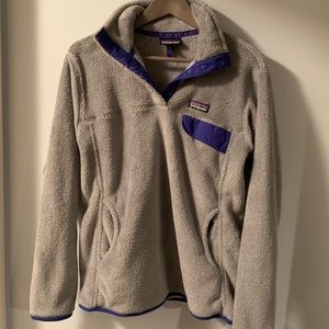 Patagonia Grey and Blue Pullover
